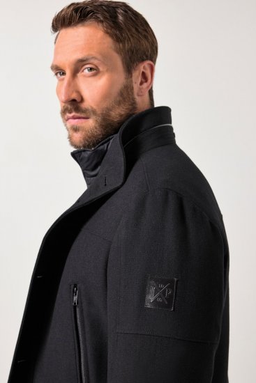 JP1880 Jacket Water-repellent Warm Black - Якета - мъжки якета големи размери