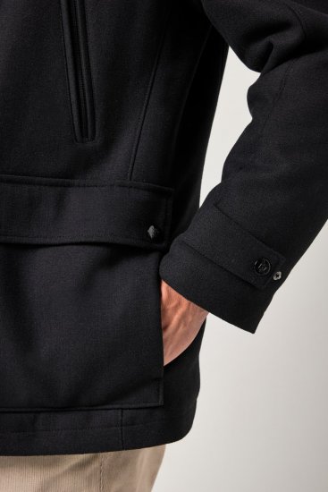 JP1880 Jacket Water-repellent Warm Black - Якета - мъжки якета големи размери