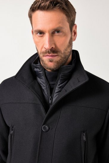 JP1880 Jacket Water-repellent Warm Black - Якета - мъжки якета големи размери