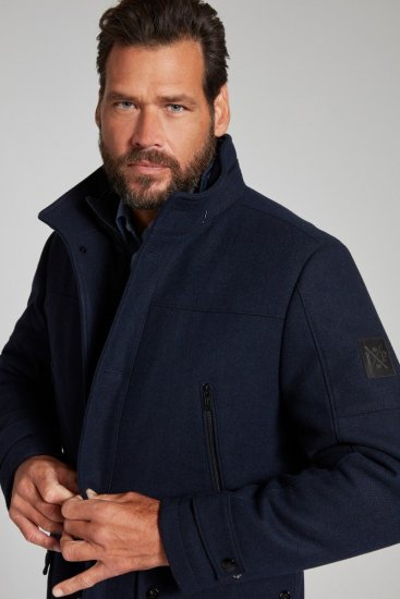 JP1880 Jacket Water-repellent Herringbone Insert Navy - Якета - мъжки якета големи размери
