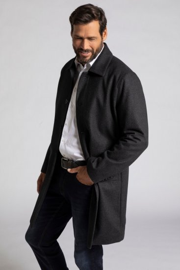 JP1880 795116 Водоотблъскващо палто от вълнена смес Антрацит TALL - TALL Якета - TALL якета за високи мъже