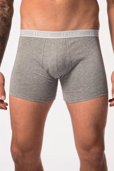 JP1880 Boxershorts Flexnamic OEKO-TEX Mid 2-Pack Grey/Off-White - Бельо & Бански шорти - Мъжко бельо големи размери
