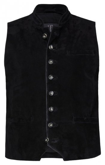 JP1880 Vest Goat Suede Traditional Black - Празнично облекло - Празнично облекло – За да празнувате стилно и удобно