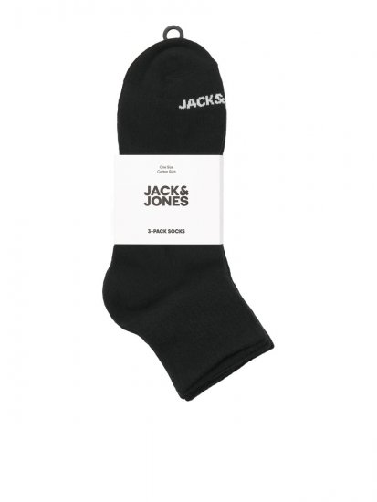 Jack & Jones Luca Тенис чорапи Черно 3-pack - Бельо & Бански шорти - Мъжко бельо големи размери