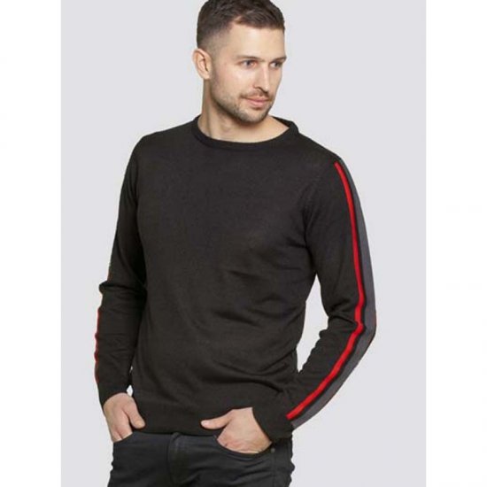 D555 Orlando Sweater Black - Суичъри & cуичъри с качулка - мъжки суичъри големи размери