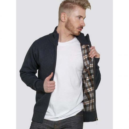 D555 Braxton Sweater Navy - Суичъри & cуичъри с качулка - мъжки суичъри големи размери