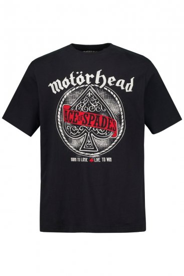JP1880 Motörhead ACE Graphic Comfort Fit Band T-Shirt Black - Тениски - мъжки тениски големи размери