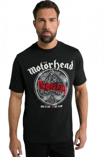 JP1880 Motörhead ACE Graphic Comfort Fit Band T-Shirt Black - Тениски - мъжки тениски големи размери