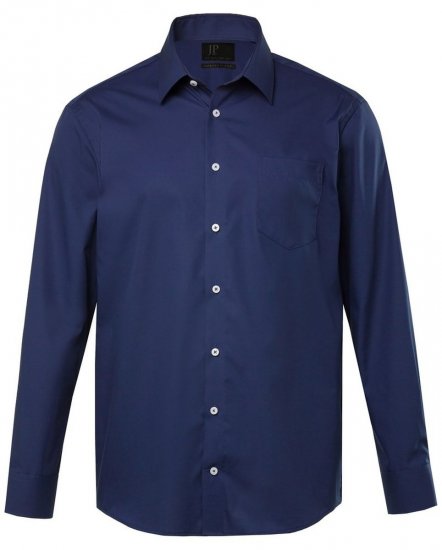 JP1880 Shirt Business Long Sleeve Navy - Ризи - мъжки ризи големи размери
