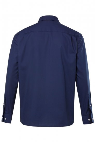 JP1880 Shirt Business Long Sleeve Navy - Ризи - мъжки ризи големи размери