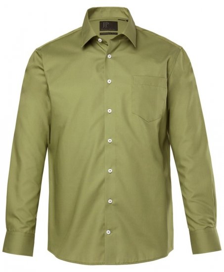 JP1880 Shirt Business Long Sleeve Green - Ризи - мъжки ризи големи размери