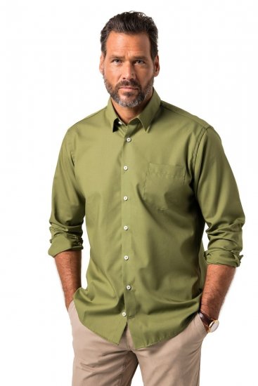 JP1880 Shirt Business Long Sleeve Green - Ризи - мъжки ризи големи размери