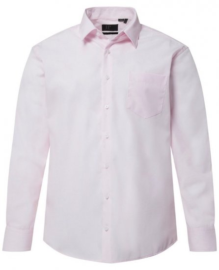 JP1880 Shirt Business Long Sleeve Pink - Ризи - мъжки ризи големи размери