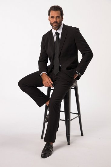 JP1880 Kelto Flexnamic Business Suit Black - Костюми - мъжки костюми големи размери