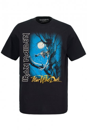 JP1880 Iron Maiden Graphic Comfort Fit Band T-Shirt Black - Тениски - мъжки тениски големи размери