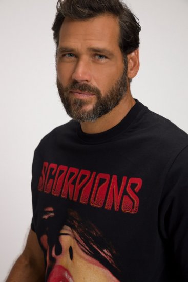 JP1880 Scorpions Graphic Comfort Fit Band T-Shirt Black - Тениски - мъжки тениски големи размери