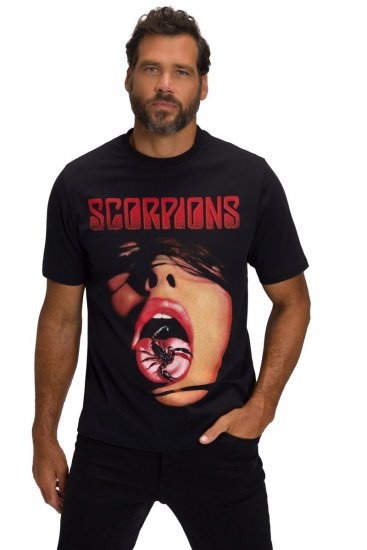 JP1880 Scorpions Graphic Comfort Fit Band T-Shirt Black - Тениски - мъжки тениски големи размери