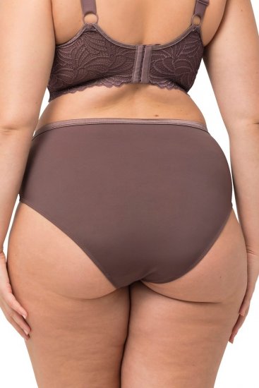 Ulla Popken 811602 Бикини с дантела Кафяво - Бикини - 