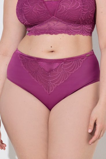Ulla Popken 811602 Бикини с дантела Тъмнолилаво - Бикини - 