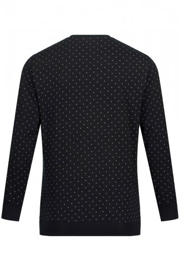 JP1880 Two-piece Pyjamas Long Sleeve and Long Trousers Black - Бельо & Бански шорти - Мъжко бельо големи размери