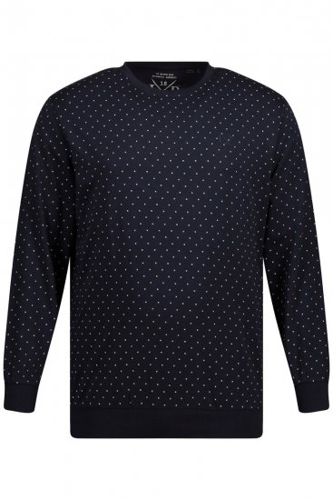 JP1880 Pyjamas Two-piece Long Sleeve and Long Trousers Navy - Бельо & Бански шорти - Мъжко бельо големи размери