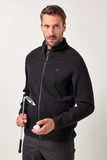 JAY-PI FLEXNAMIC® Golf Sweat Jacket with Zipper Black - Спортни дрехи & Връхно облекло - мъжки спортни екипи големи размери