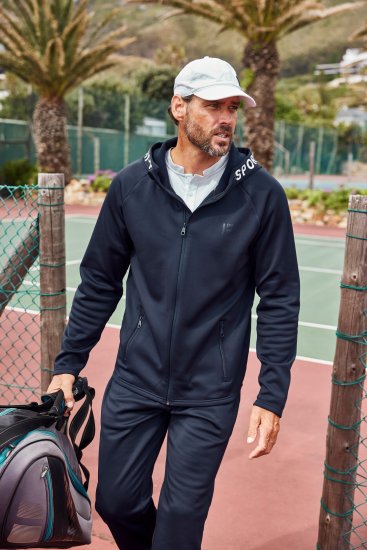 JP1880 Jay-Pi Flexnamic Tennis Training Softshell Jacket Dark Marine - Спортни дрехи & Връхно облекло - мъжки спортни екипи големи размери