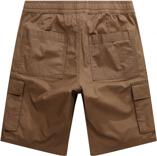JP1880 Jay-Pi Flexnamic Bermuda Cargo Shorts Copper Brown - Спортни дрехи & Връхно облекло - мъжки спортни екипи големи размери