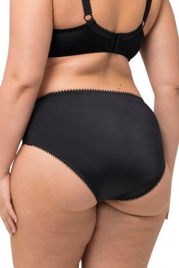 Ulla Popken 825790 Бикини на цветя с дантела Черно - Бикини - 