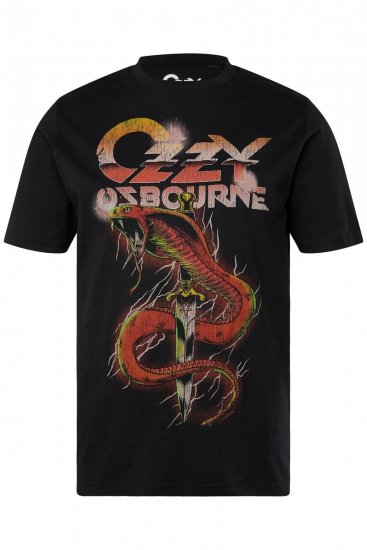 JP1880 Ozzy Osbourne Graphic Band T-Shirt Black - Тениски - мъжки тениски големи размери
