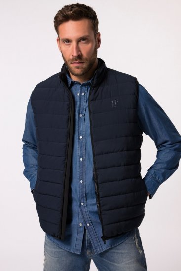 JP1880 Quilted Vest Techno Down Padding Navy - Якета - мъжки якета големи размери