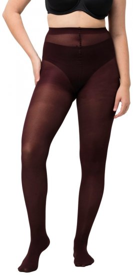 Ulla Popken 829359 Чорапогащник 40 den Виненочервено - Чорапогащници & чорапи - 