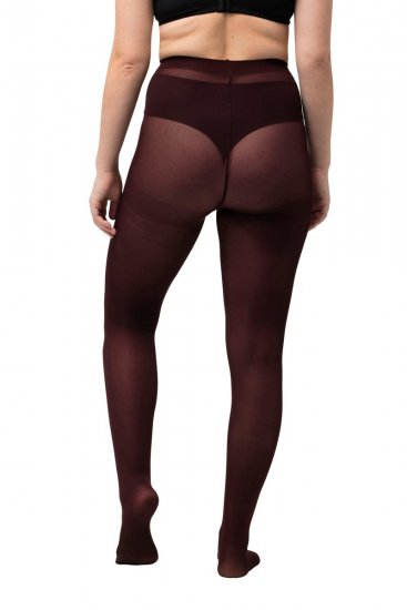 Ulla Popken 829359 Чорапогащник 40 den Виненочервено - Чорапогащници & чорапи - 