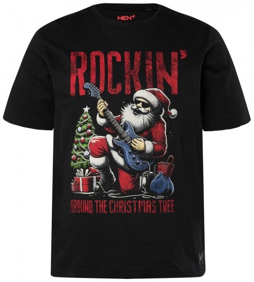 Men+ 180 Тениска Rockin' Черно - Тениски - мъжки тениски големи размери