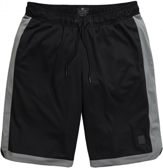 JP1880 Jay-Pi Bermuda QuickDry Mesh Fitness Shorts Black - Спортни дрехи & Връхно облекло - мъжки спортни екипи големи размери