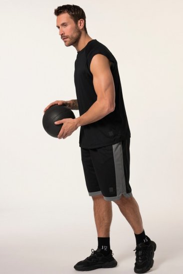 JP1880 Jay-Pi Bermuda QuickDry Mesh Fitness Shorts Black - Спортни дрехи & Връхно облекло - мъжки спортни екипи големи размери