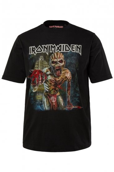 JP1880 Iron Maiden Eddie Attack Band T-Shirt Black - Тениски - мъжки тениски големи размери