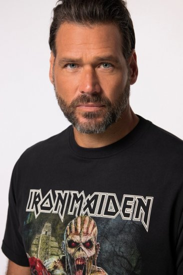 JP1880 Iron Maiden Eddie Attack Band T-Shirt Black - Тениски - мъжки тениски големи размери