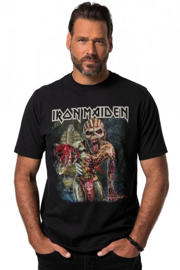 JP1880 Iron Maiden Eddie Attack Band T-Shirt Black - Тениски - мъжки тениски големи размери