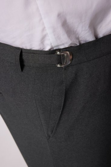 Men+ 065 Porto Панталон за костюм Сиво - Костюми - мъжки костюми големи размери