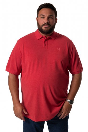 Men+ 256 Поло тениска Червено - Поло тениски - мъжки тениски с яка големи размери