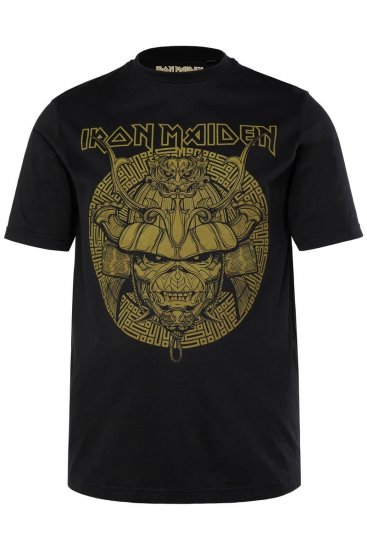 JP1880 Iron Maiden Samurai Eddie T-Shirt Black - Тениски - мъжки тениски големи размери