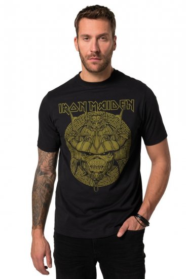 JP1880 Iron Maiden Samurai Eddie T-Shirt Black - Тениски - мъжки тениски големи размери