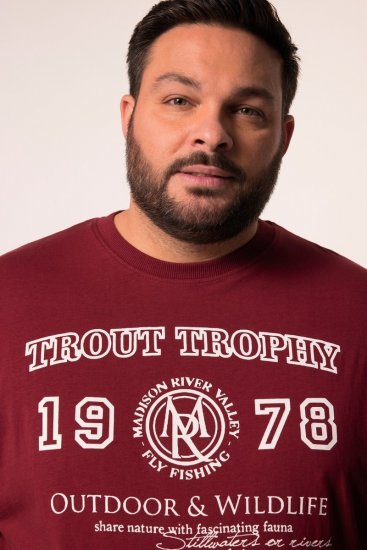 Men+ 424 Тениска Trout Trophy Медно кафяво - Тениски - мъжки тениски големи размери