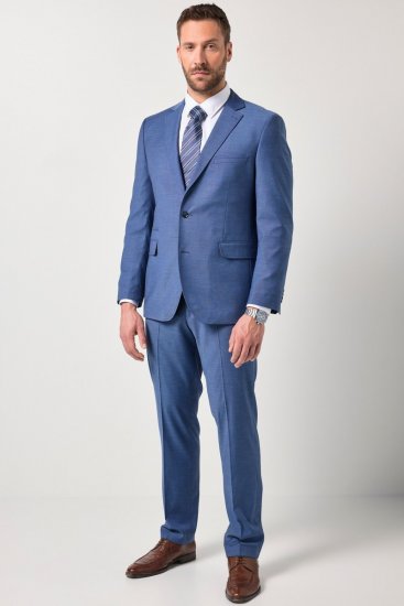 JP1880 Amalfi Flexnamic Панталон за костюм Дълбоко синьо - Костюми - мъжки костюми големи размери