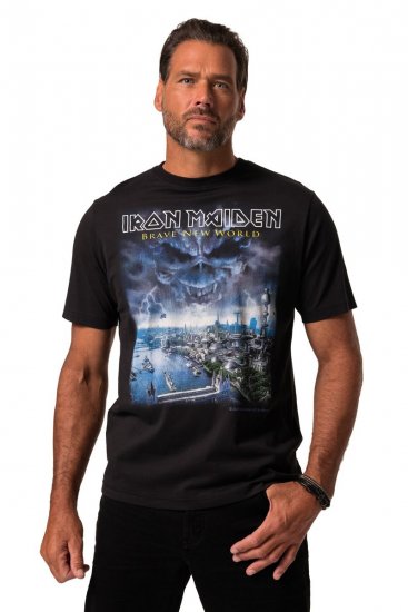 JP1880 Iron Maiden Brave New World T-Shirt Black - Тениски - мъжки тениски големи размери