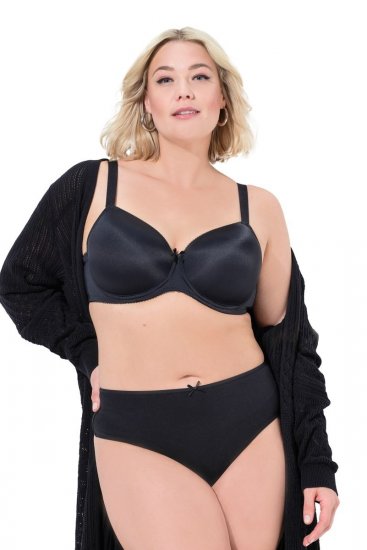 Ulla Popken 838637 Прашки 3 бр. Черно - Бикини - 
