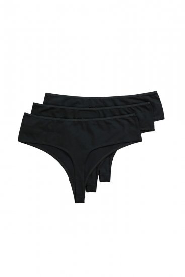 Ulla Popken 838637 Прашки 3 бр. Черно - Бикини - 