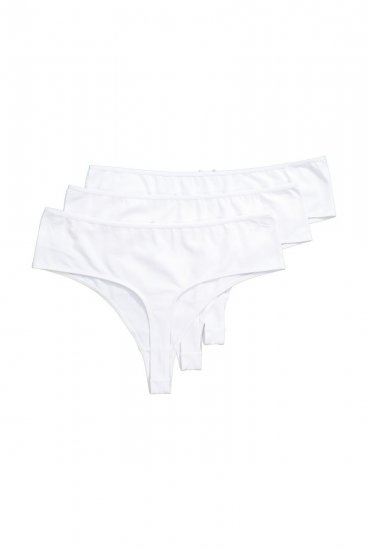 Ulla Popken 838637 Прашки 3 бр. Бял - Бикини - 