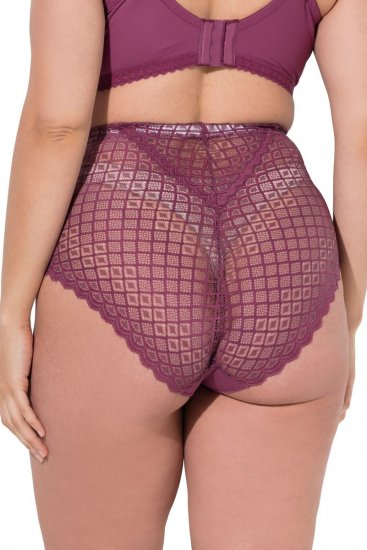 Ulla Popken 838675 Бикини с висока талия Тъмнолилаво - Бикини - 